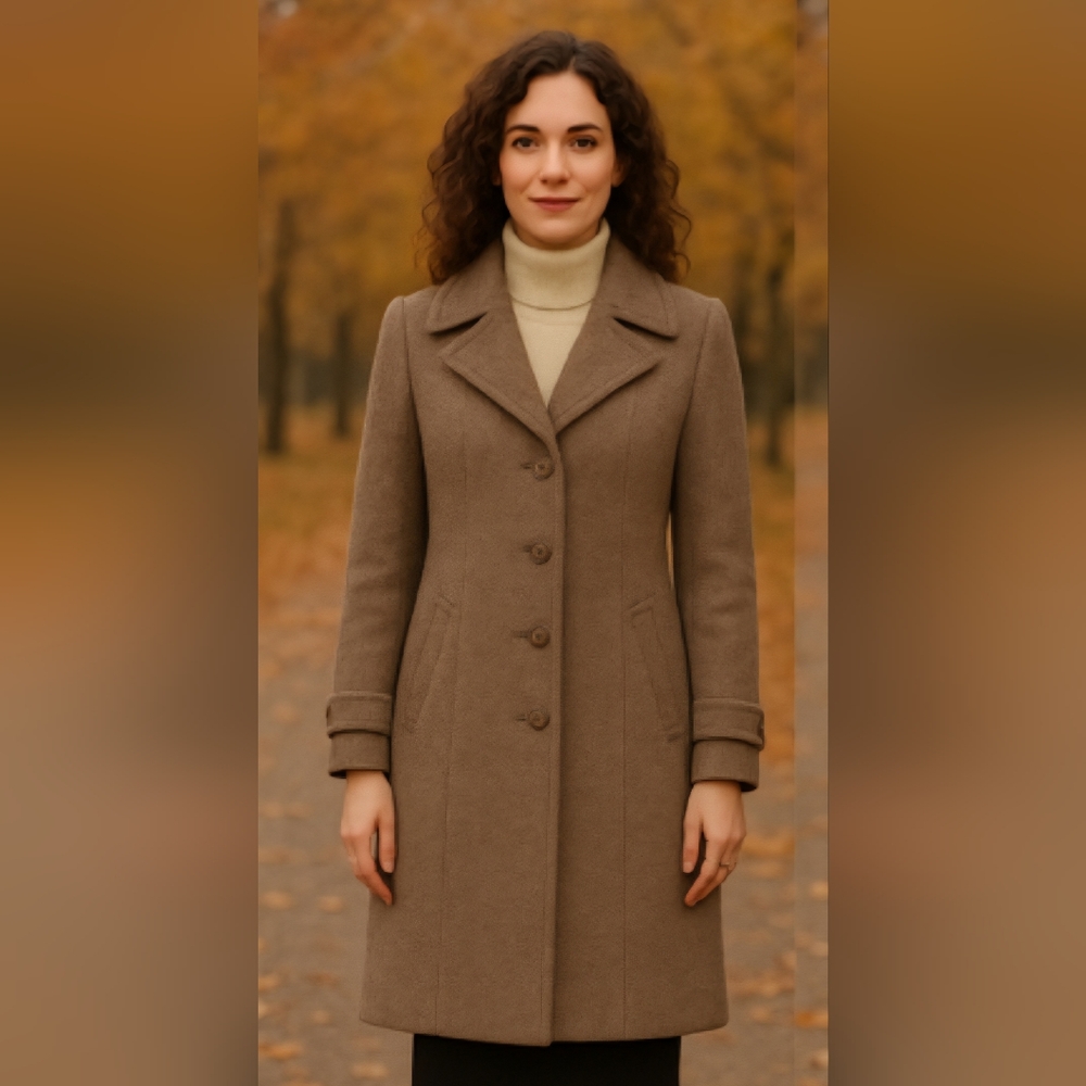 C&A Women's Tan Wool Coat